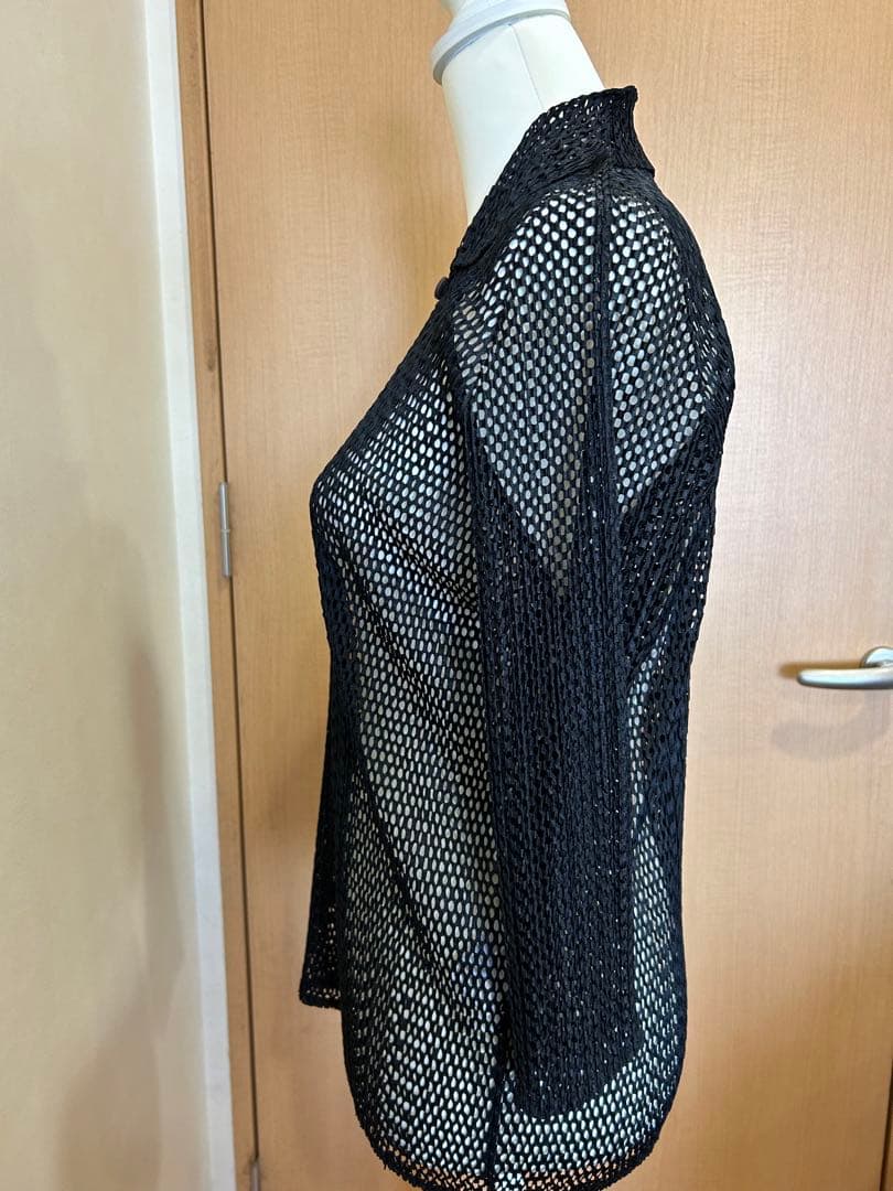 ⭐️本日限定価格⭐️イッセイミヤケメッシュ黒トップス極美品❣️