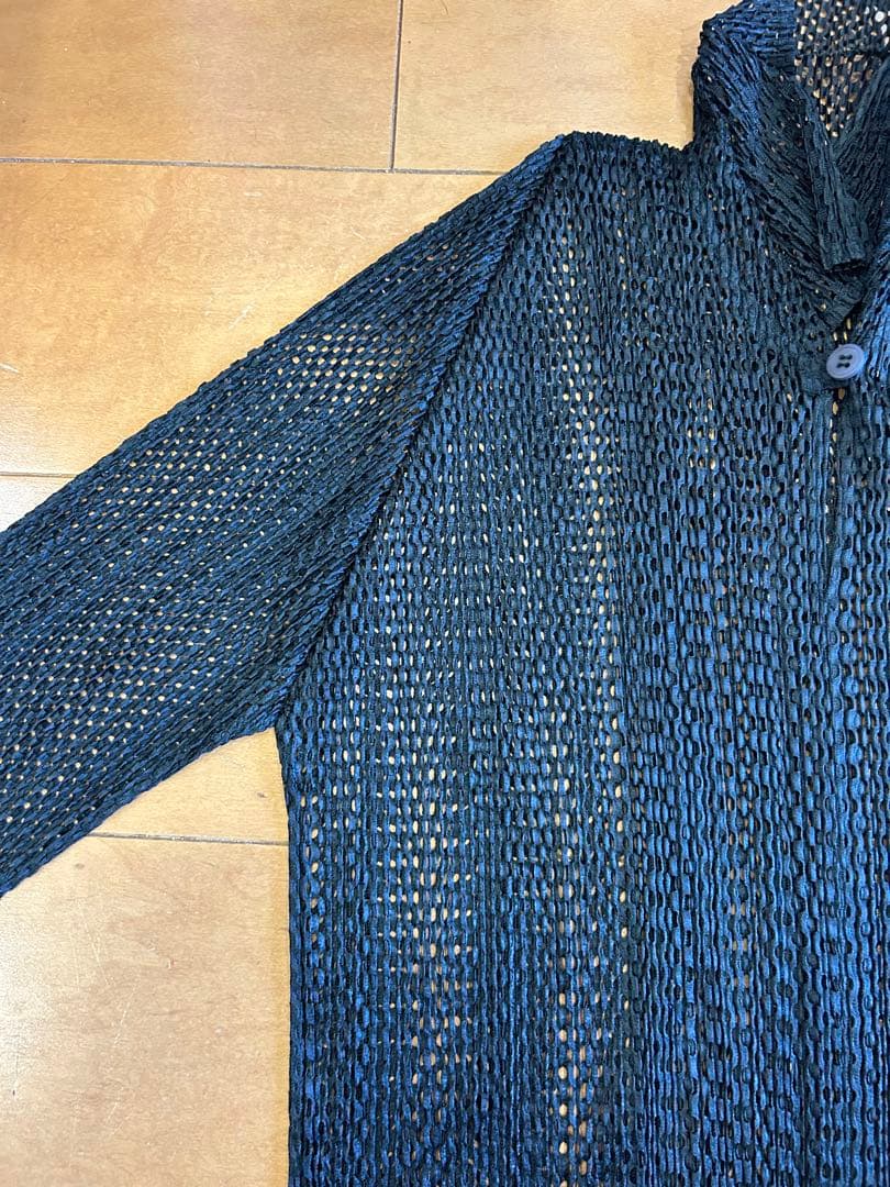 ⭐️本日限定価格⭐️イッセイミヤケメッシュ黒トップス極美品❣️