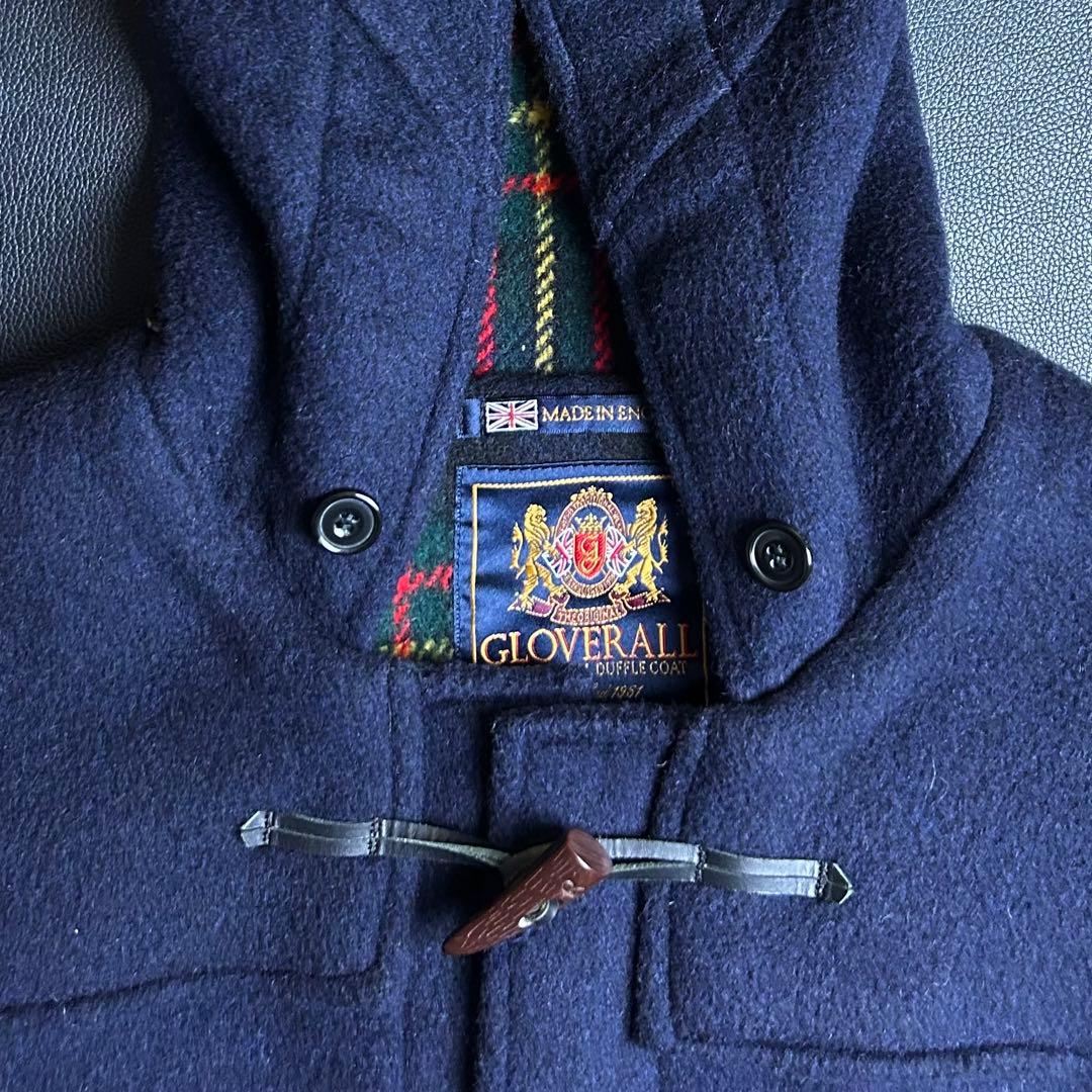 80〜90s【美品】グローバーオール/ダッフルコート/モリス/ネイビー/英国製