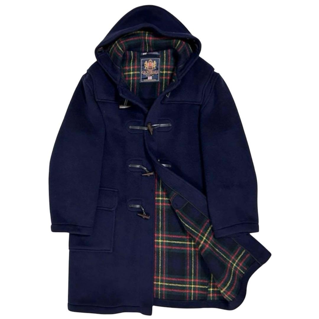 80〜90s【美品】グローバーオール/ダッフルコート/モリス/ネイビー/英国製