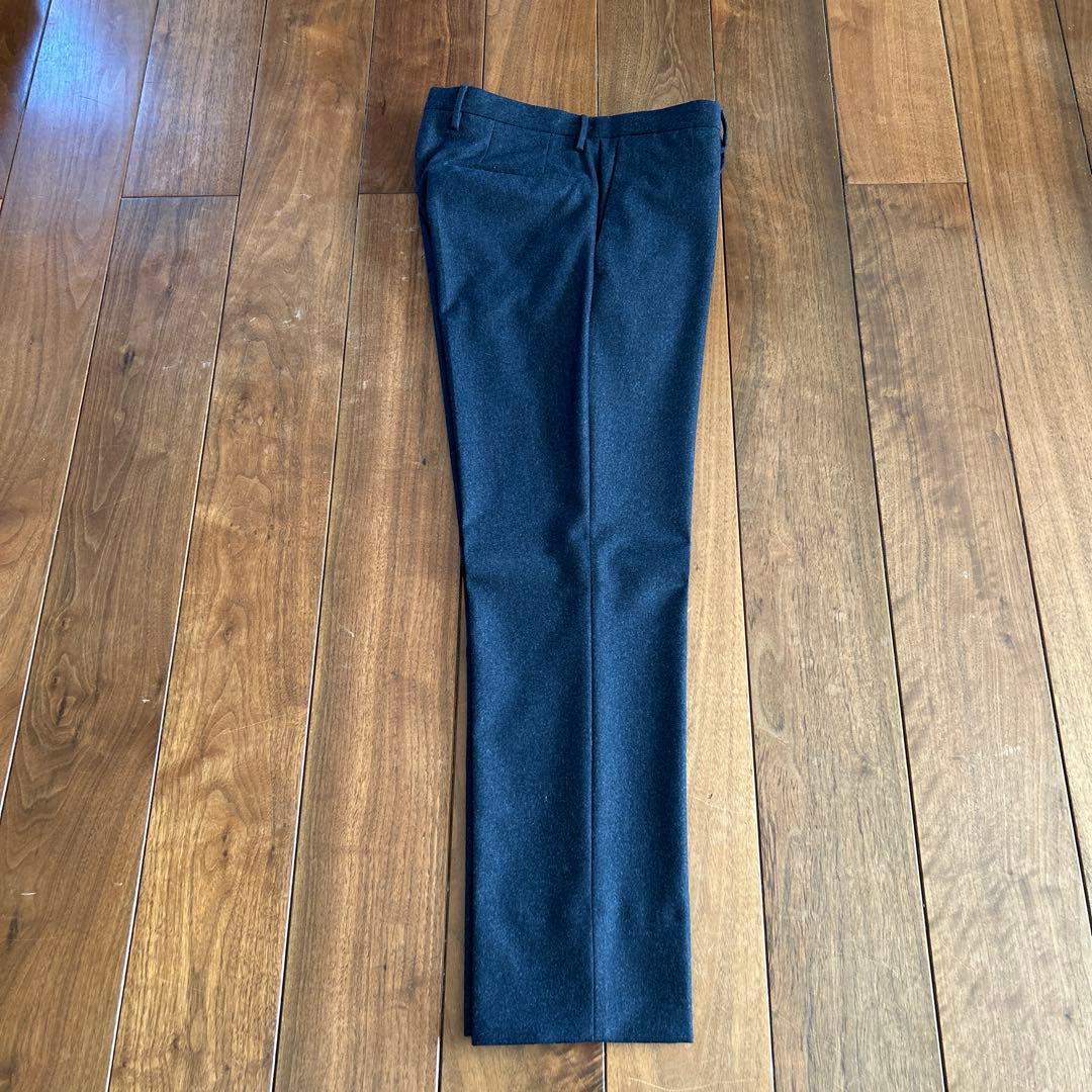 【超美品】インコテックス ネイビーパンツ　フランネル　テーパード　 46