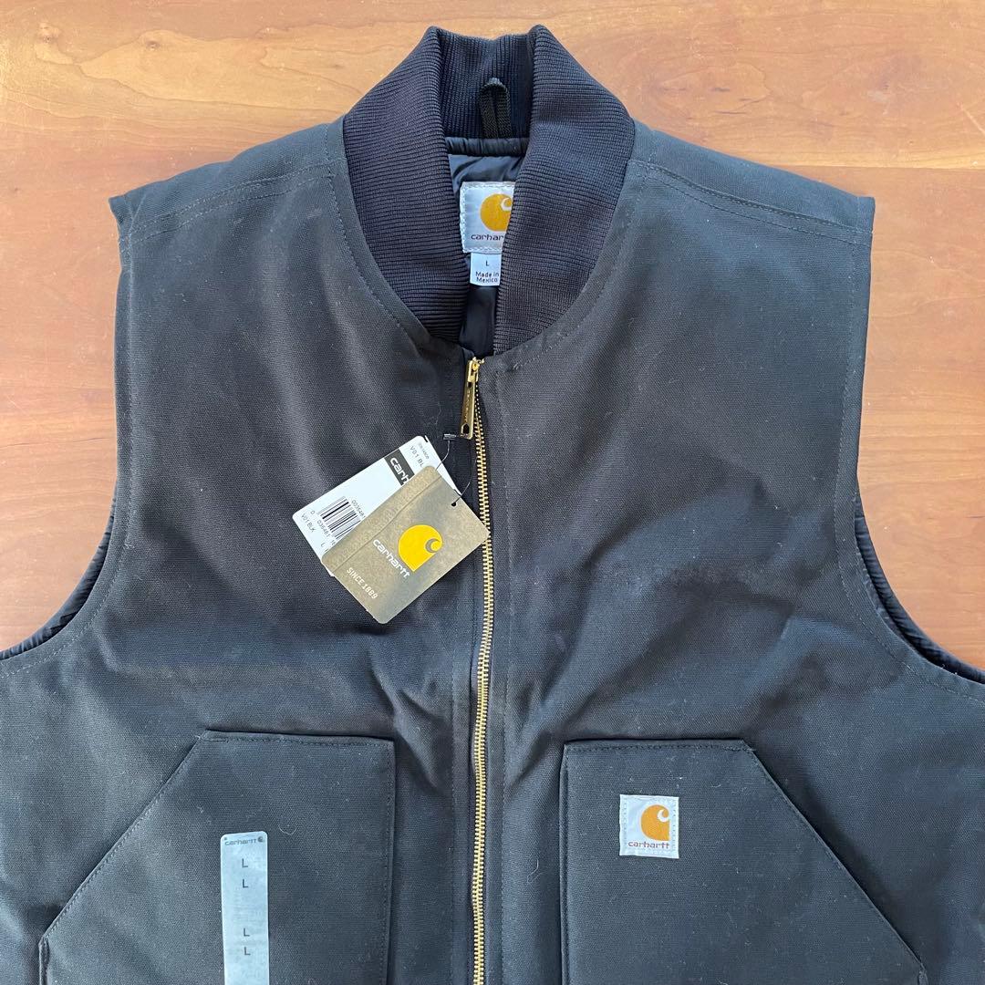 ★CARHATT ダックベスト V01 BLK Lサイズ★黒★デッドストック★