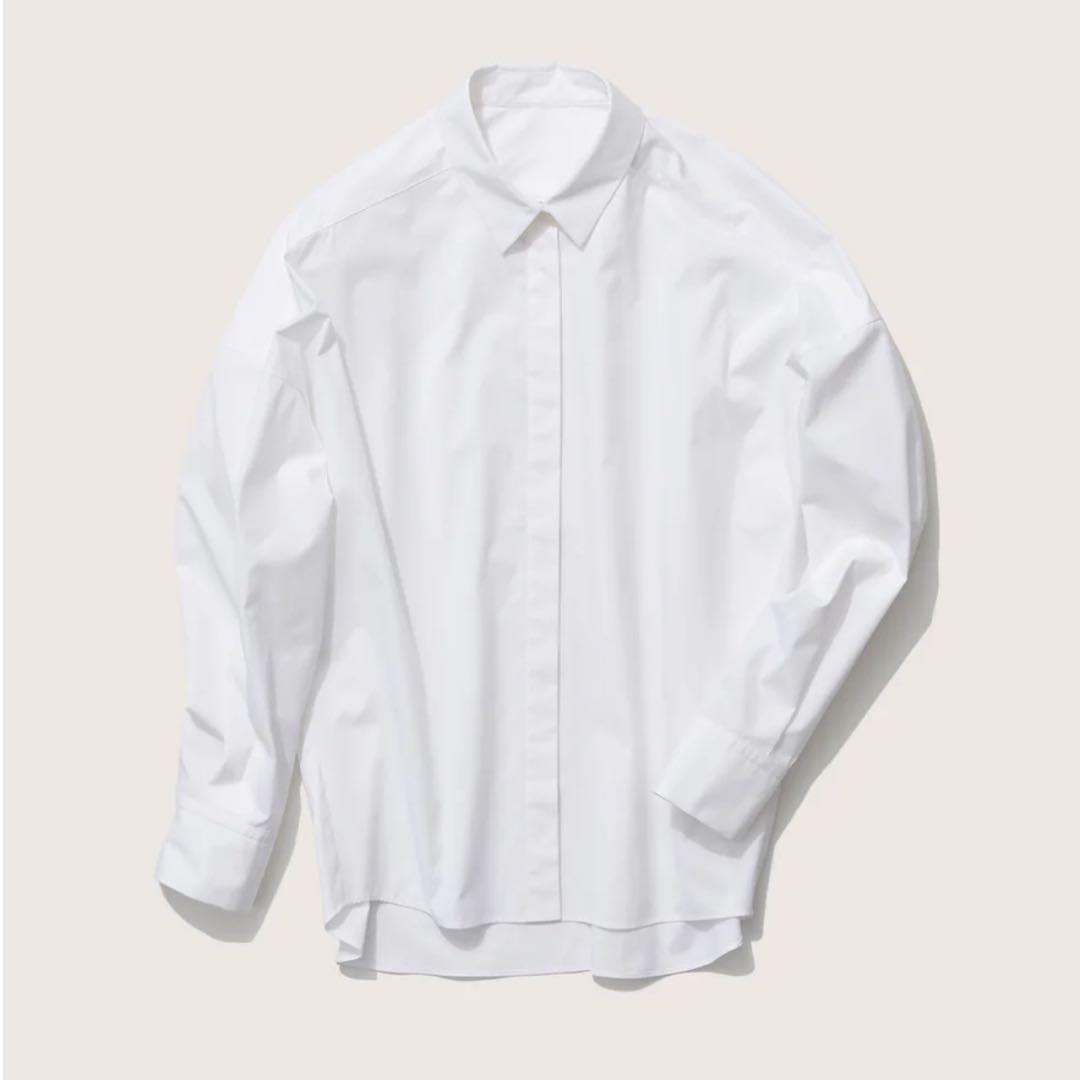 soeju ソージュ　コクーンシャツ　ホワイト　M UVカット　ウォッシャブル