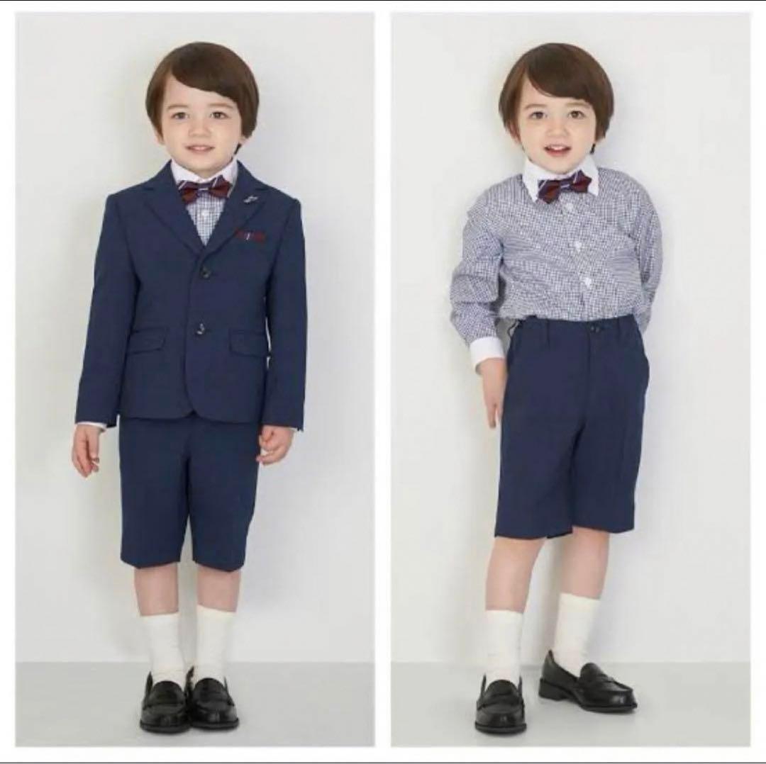 プティマイン　スーツ 120cm ネイビー　/ ローファー(17.5cm)