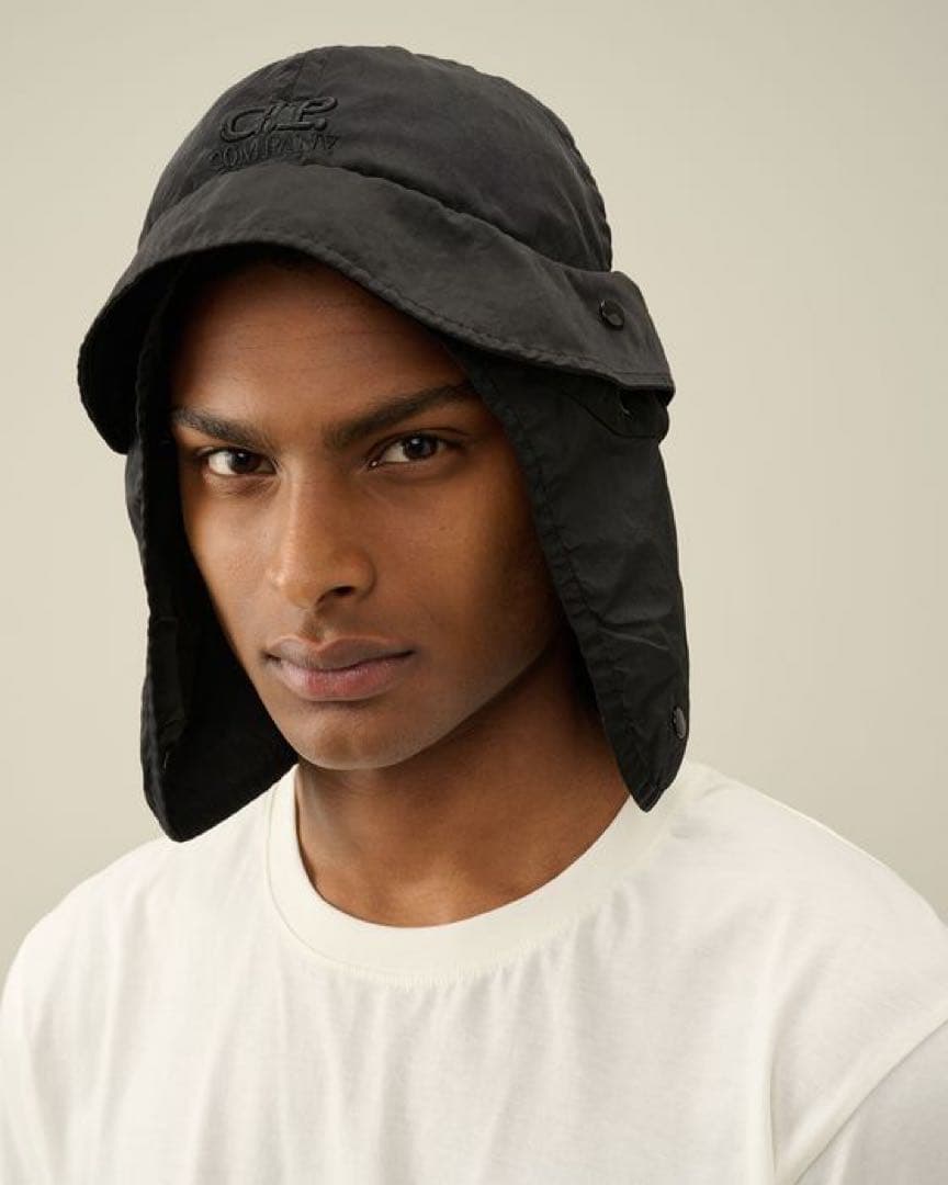 帽子 C.P.company flap bucket hat black size:L