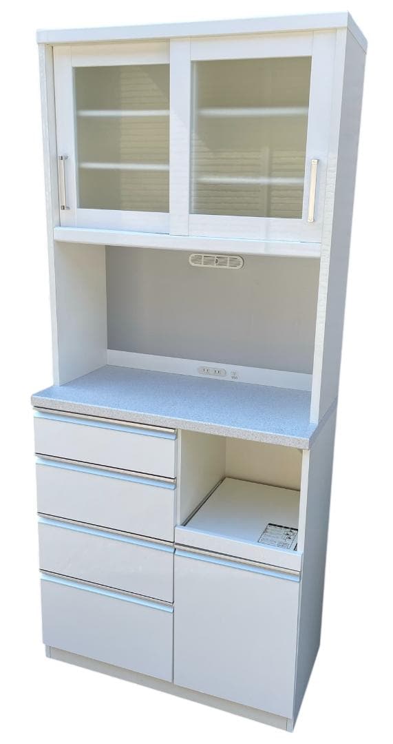 大阪京都限定 ニトリ 共和産業 食器棚 シャロー 幅90cm キッチンボード