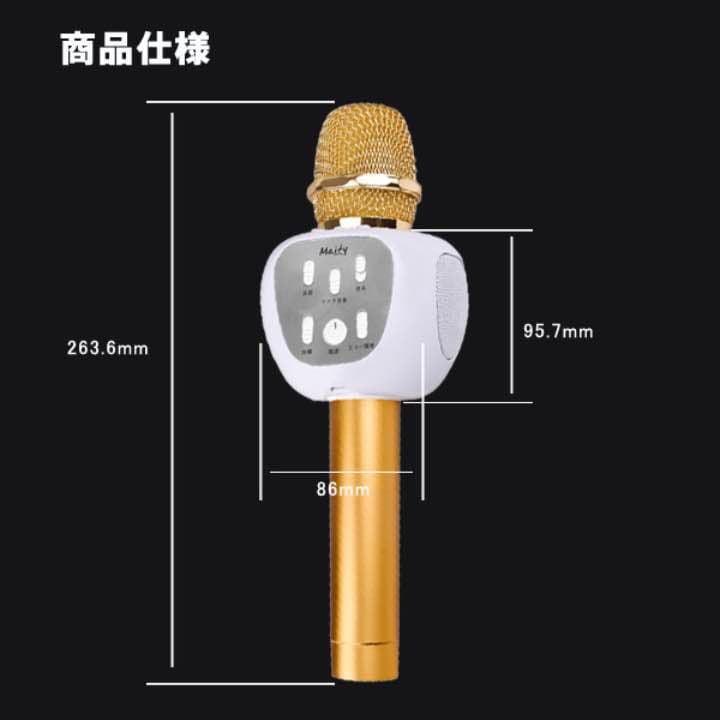 海外輸入　カラオケマイク　Bluetooth無線スピーカー1人カラオケ自宅でOK