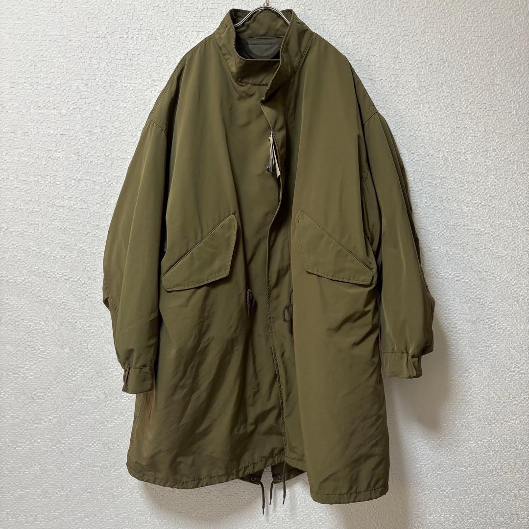 【FASHIRUファシル】新品タグ付 カーキ ライナー付きモッズコート ロング