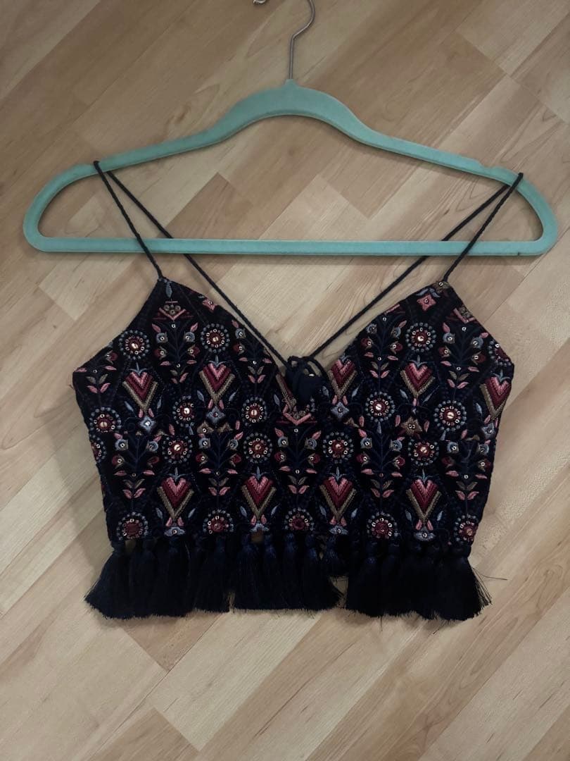 INDIA EMBROIDERY BUSTIER　ameri vintage