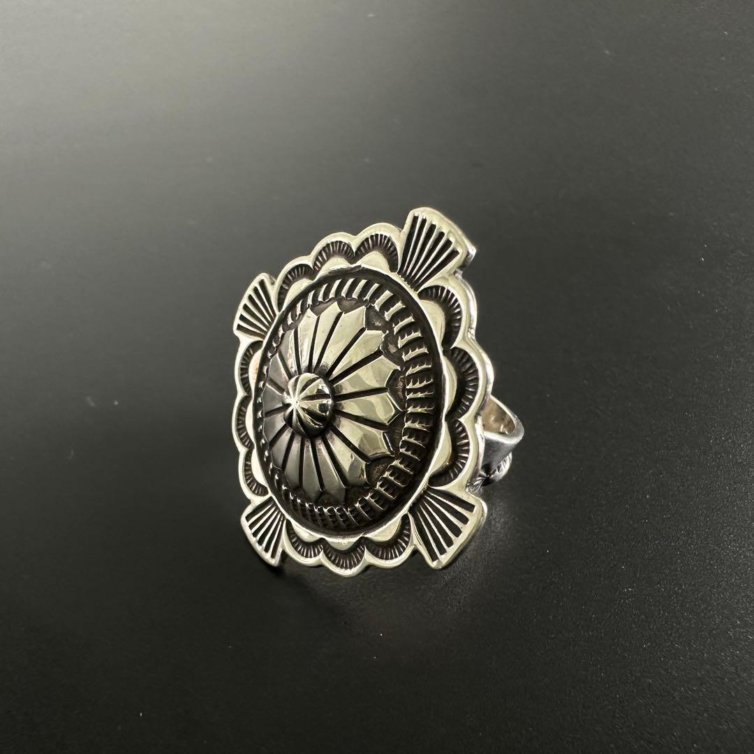 Navajo Darrell cadman スタンプワーク リング 12号