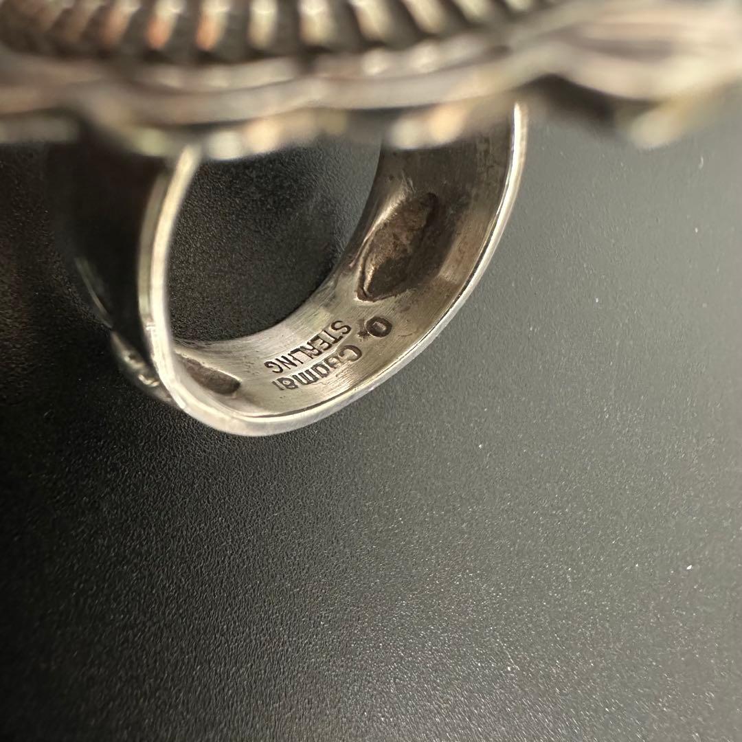 Navajo Darrell cadman スタンプワーク リング 12号
