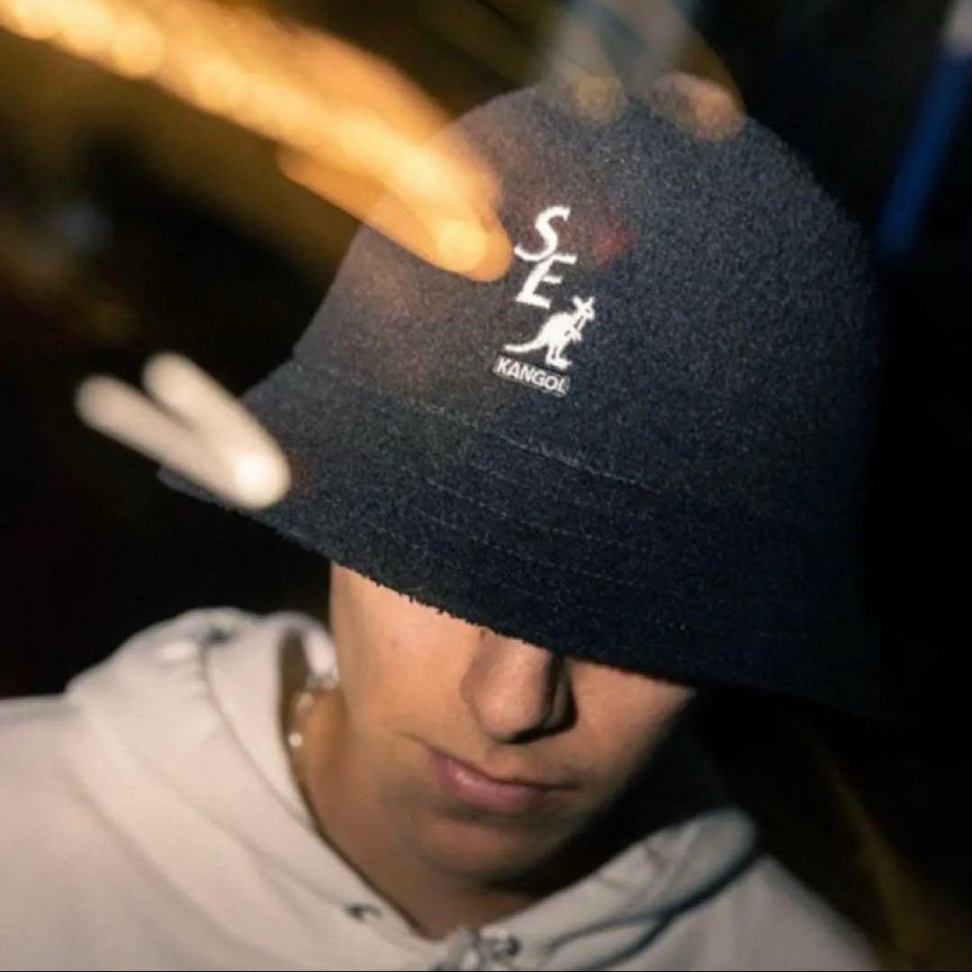 KANGOL × WIND AND SEA Bermuda Casual L 黒