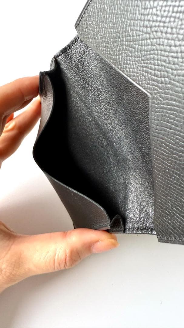 HERMES ブラックレザー名刺・カード入れ