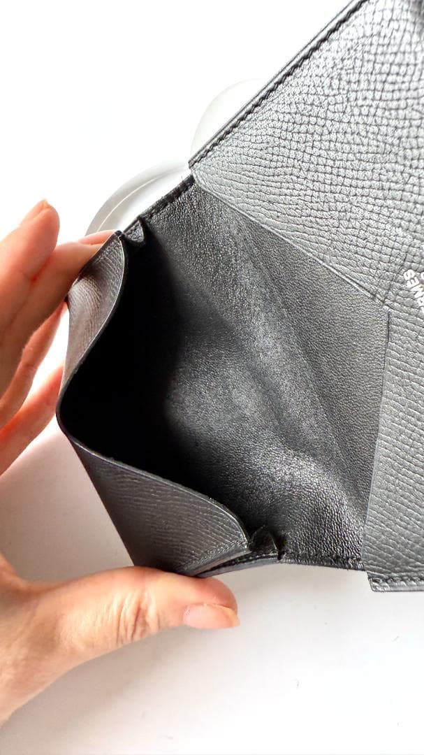 HERMES ブラックレザー名刺・カード入れ