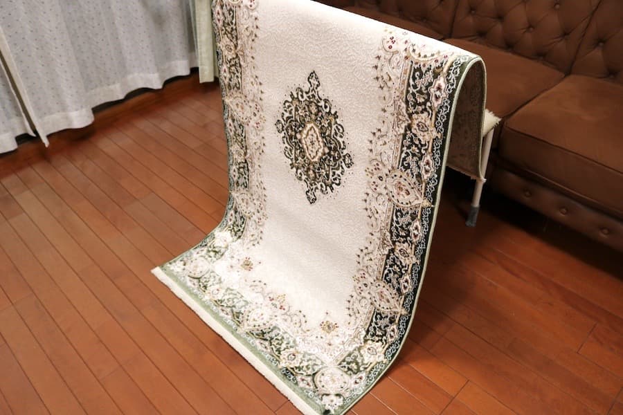 玄関マット ペルシャ柄絨毯79×154新品 カーペット ランナー