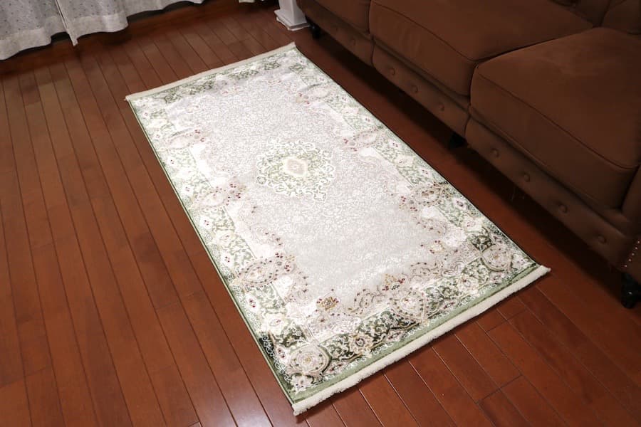 玄関マット ペルシャ柄絨毯79×154新品 カーペット ランナー