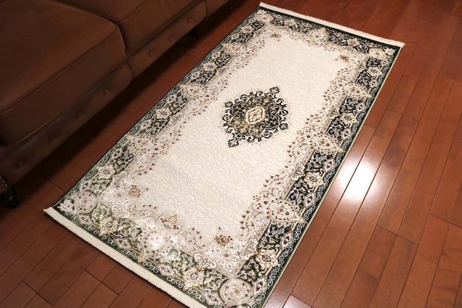 玄関マット ペルシャ柄絨毯79×154新品 カーペット ランナー