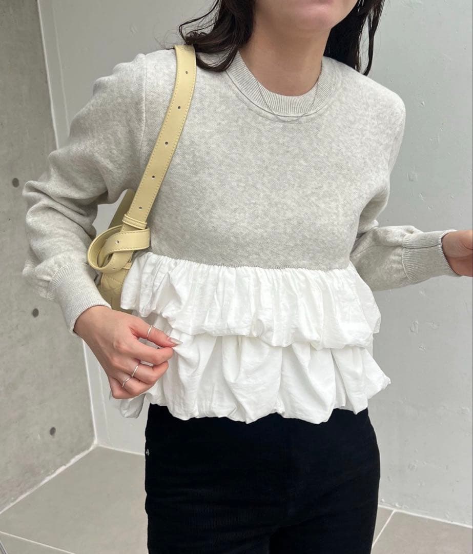 CAPRICIEUX LE'MAGE バルーンティアードプルオーバー タグ付き