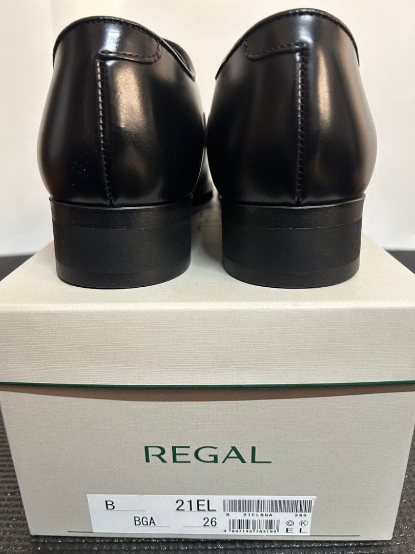 新品REGAL リーガル 21EL ストレートチップ ブラック26cm 革靴