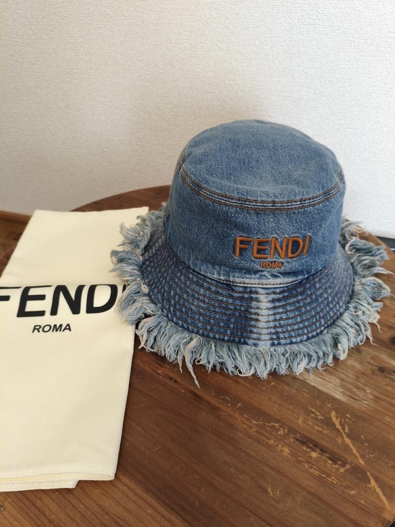 【ほぼ新品】FENDI バケットハット Lサイズ デニム