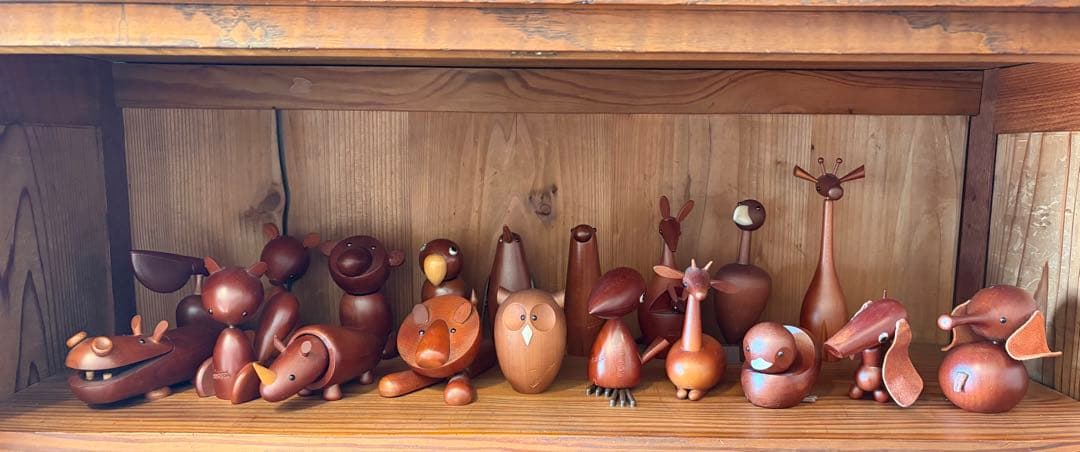 千趣会　ロイヤルペット　木製　アニマル フィギュア　北欧　19体