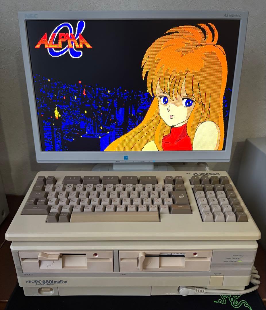 PC-8801mkIISR キーボード付 動作品