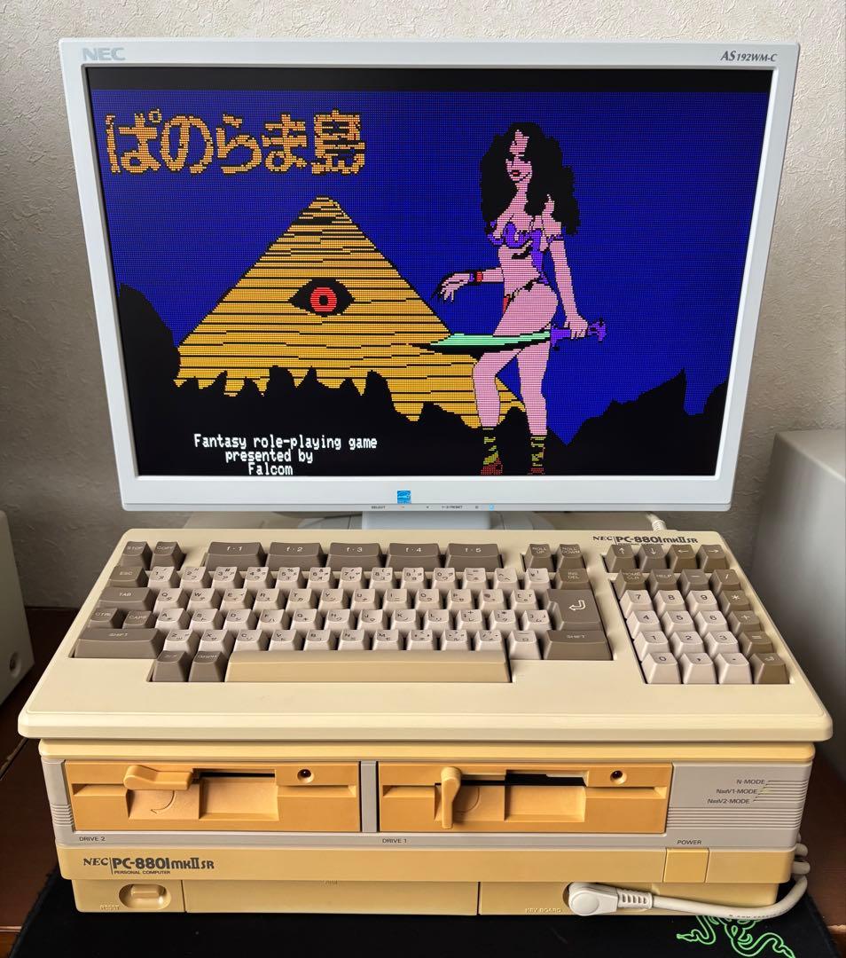 PC-8801mkIISR キーボード付 動作品
