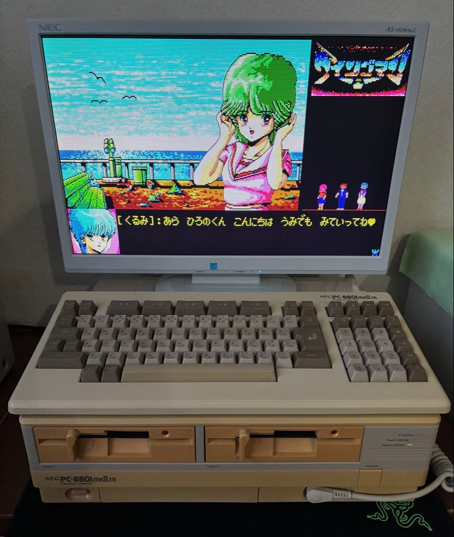 PC-8801mkIISR キーボード付 動作品