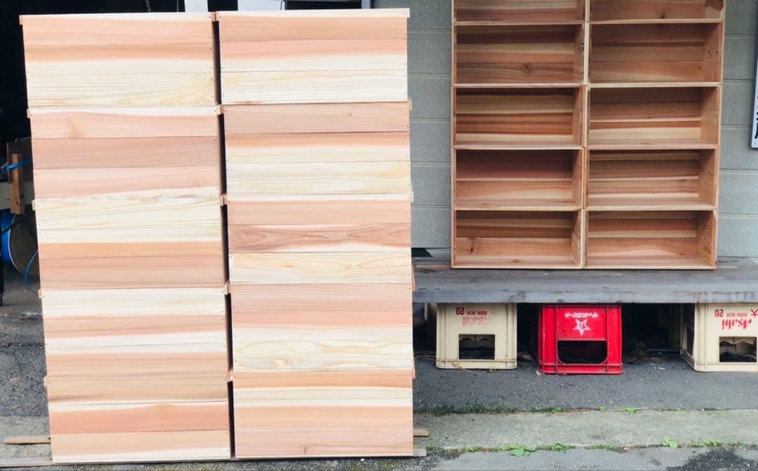 ゆう 新品 焼き目 りんご箱 10箱