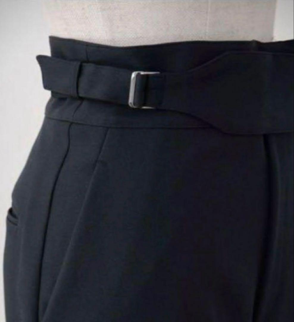 OHGA ハイウエストパンツ　ネイビー