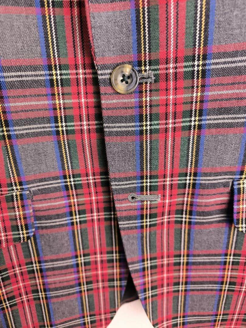 Lam bretta ランブレッタ タータンチェック テーラードジャケット M