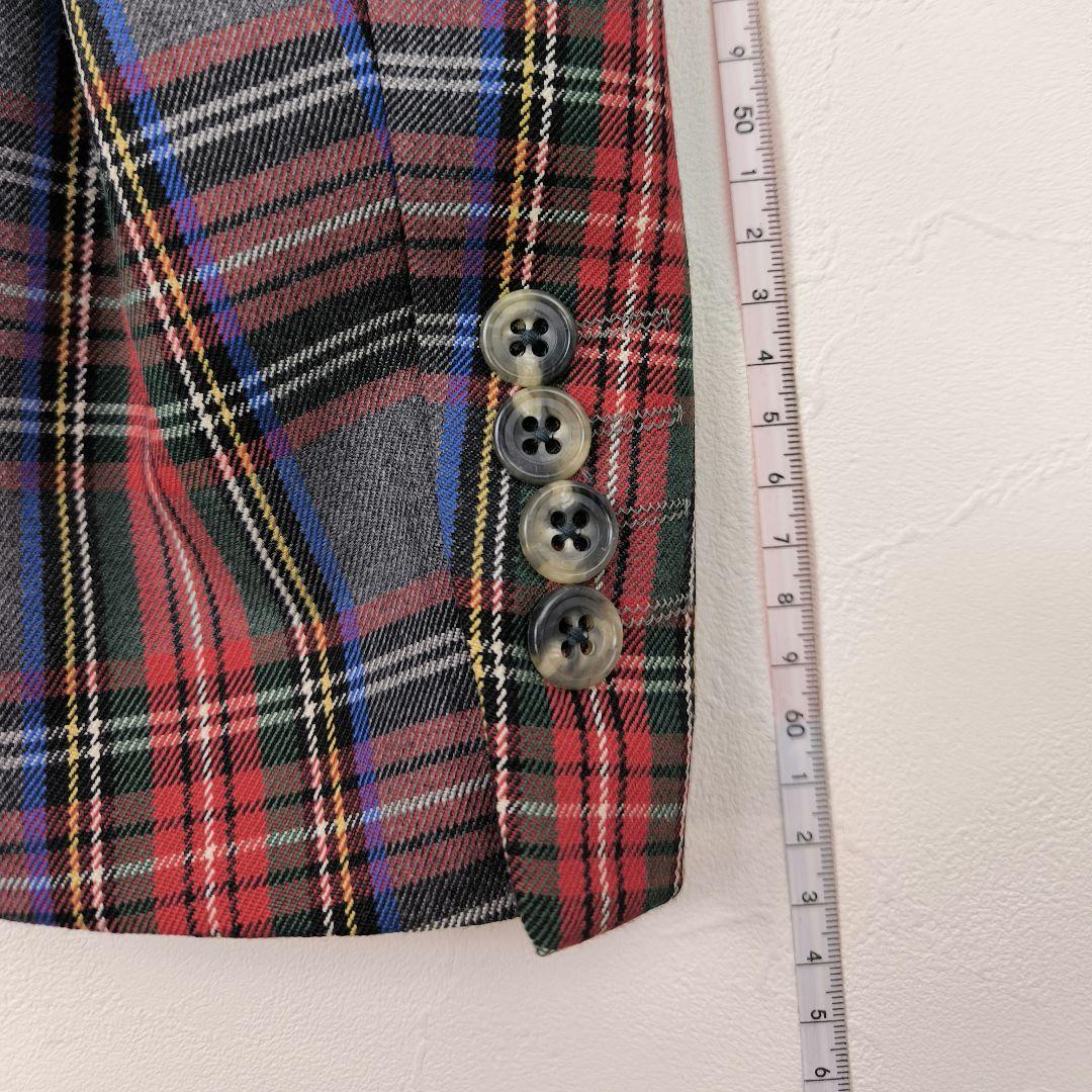 Lam bretta ランブレッタ タータンチェック テーラードジャケット M