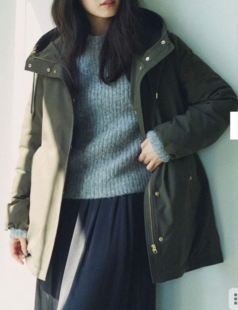 撥水加工　ミリタリーダウンコート