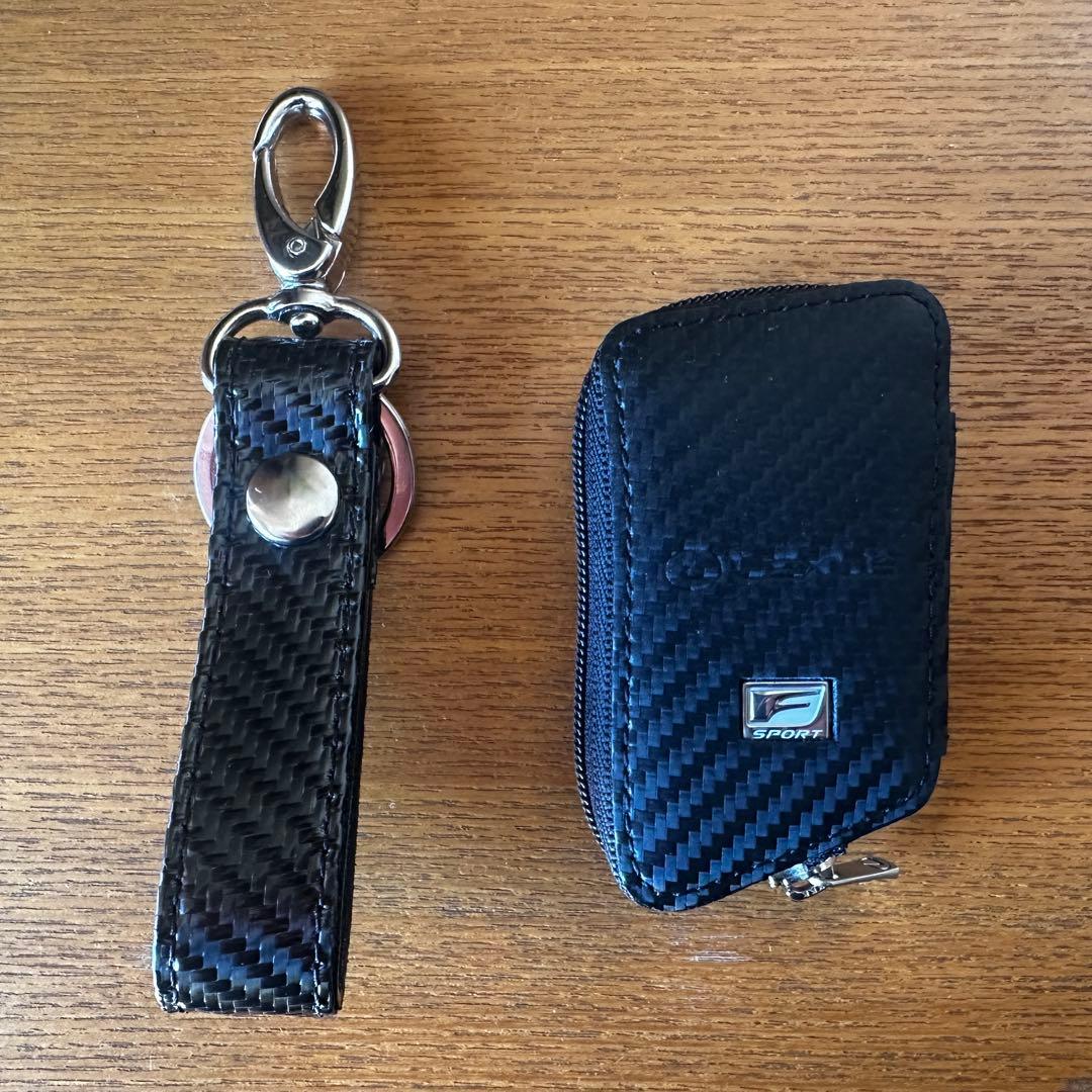 レクサス　カーボン調　キーケース　キーホルダー