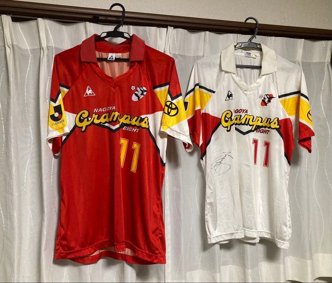 小倉隆史 名古屋グランパスエイト ユニフォーム　92年カップ戦用