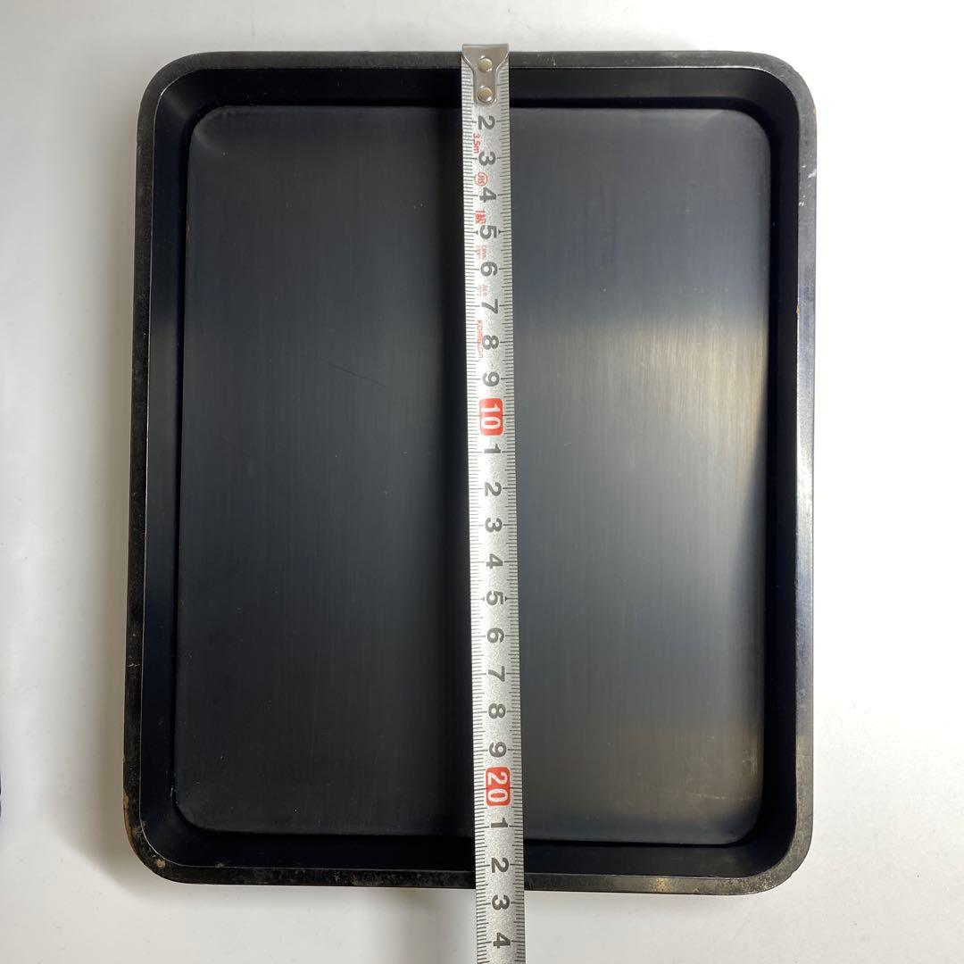 時代 本堆黒 硯箱 22.5×18.5×4.5cm 東キ7-1129☆2Fトコチ