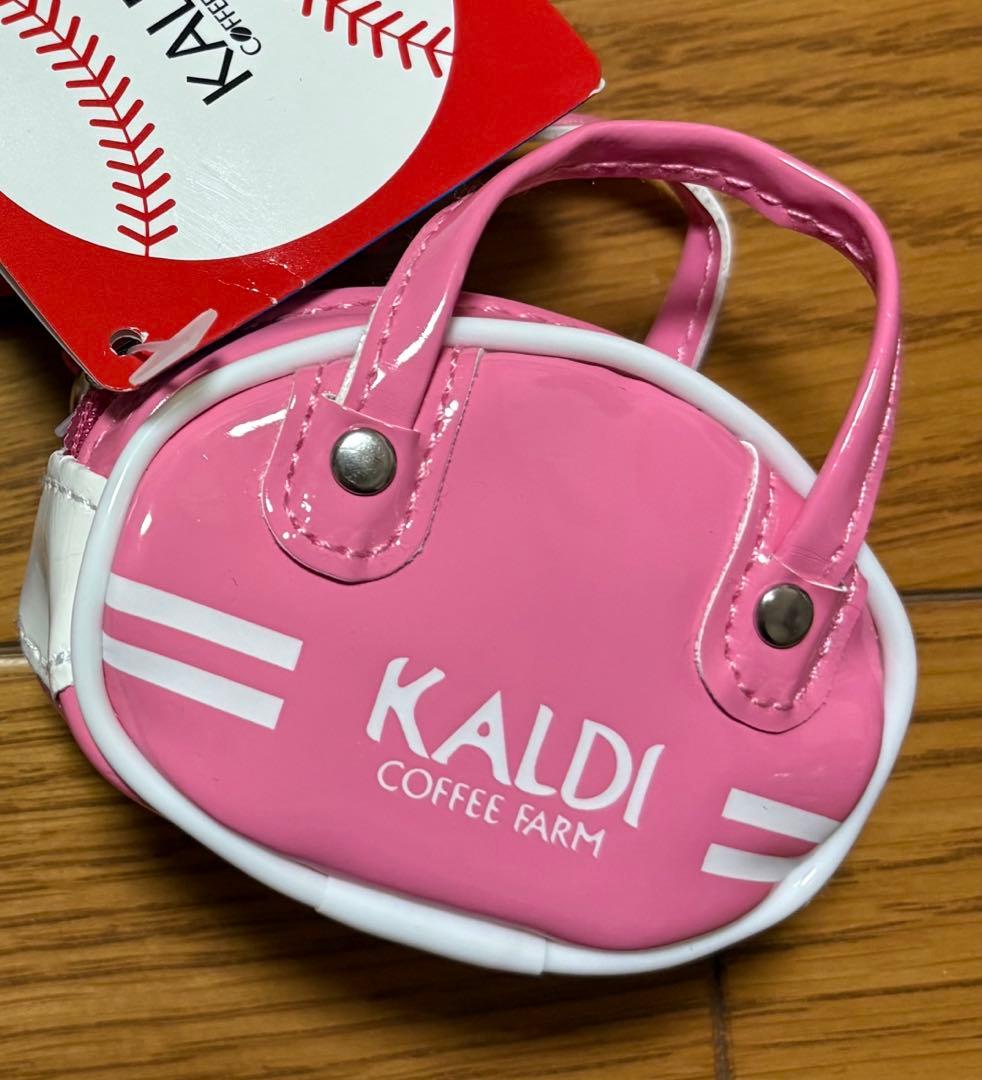 カルディ　レトロスポーツバッグ　ピンク