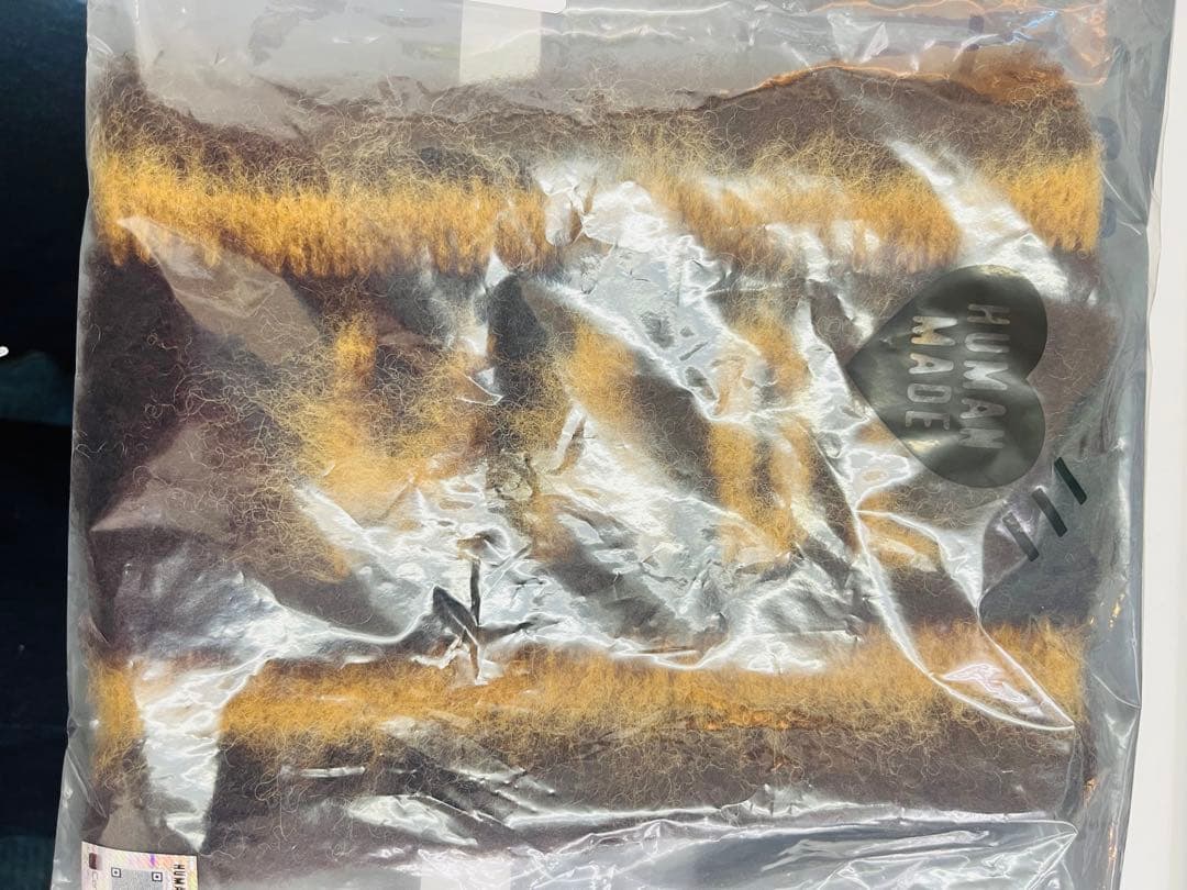 HUMAN MADE SHAGGY KNIT LOGO BAND ヘアバンド