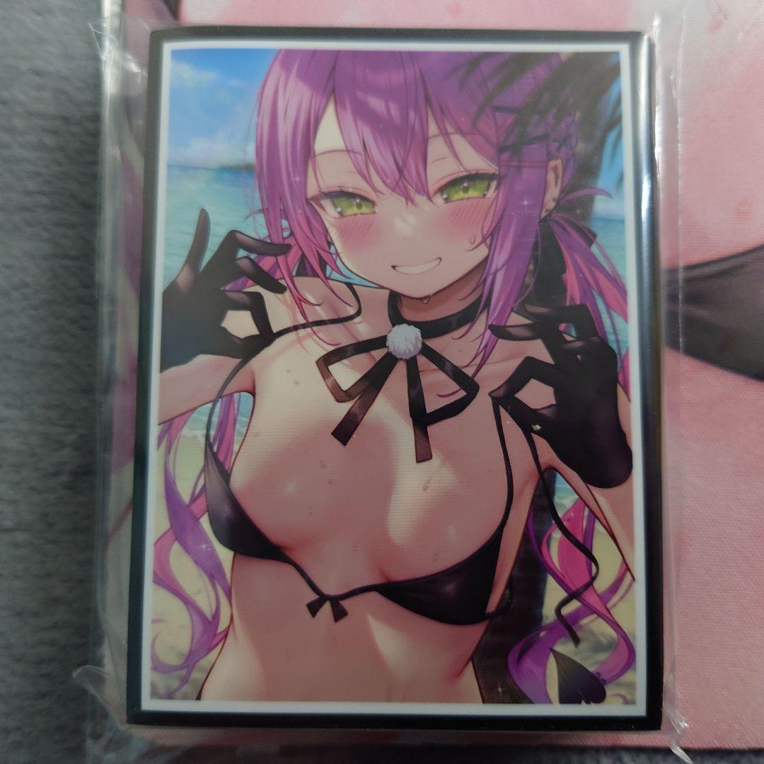 α1 ホロライブ 挑発&浜辺&水着 常闇トワ スリーブ&プレイマット