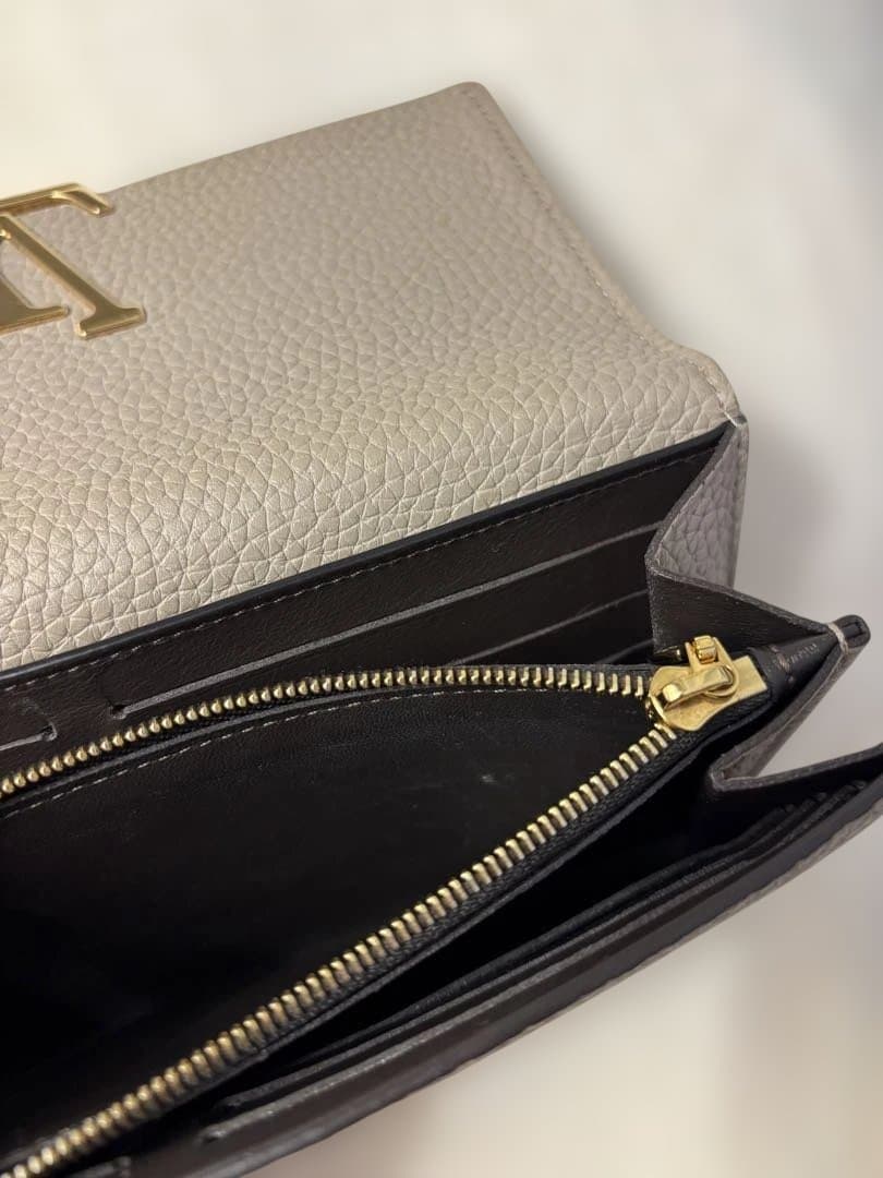 美品　ルイヴィトン ポルトフォイユ カプシーヌ ガレ トリヨン 長財布