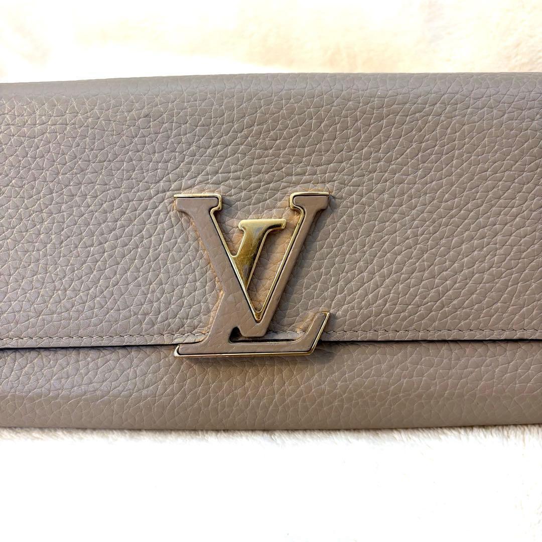 美品　ルイヴィトン ポルトフォイユ カプシーヌ ガレ トリヨン 長財布