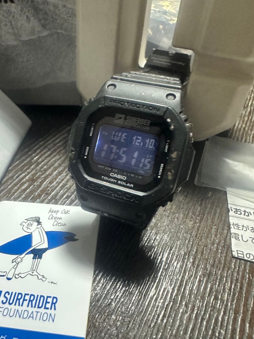 極美品　CASIO G-5600SRF Surfrider Foundation