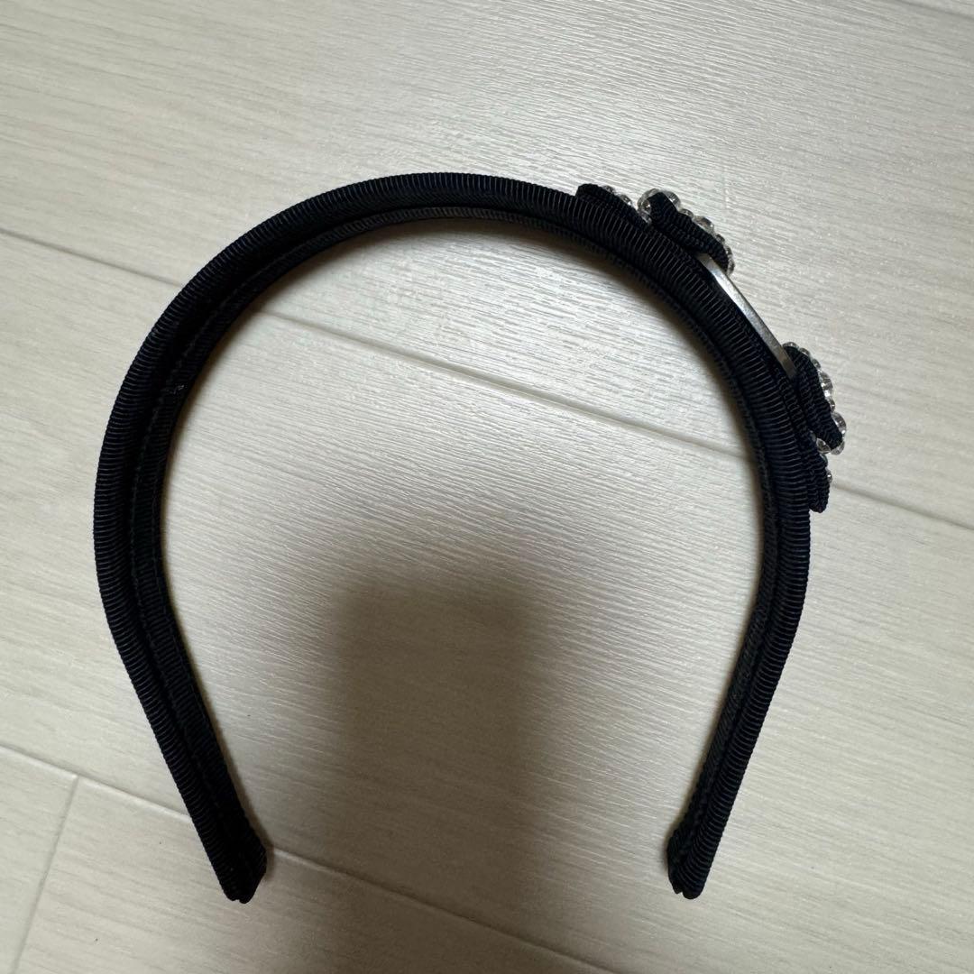 【値下げ】フェラガモ　カチューシャ　ビジュー