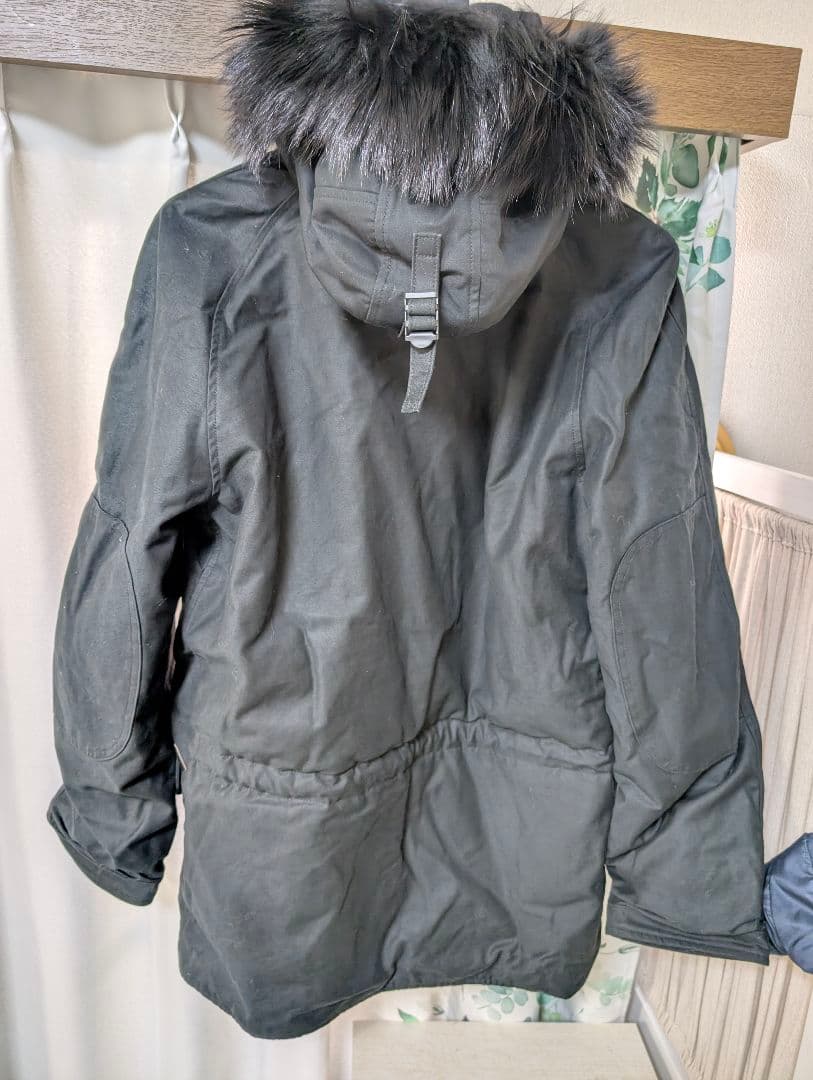 お*ん様 AVIREX TYPE N-3B ブラックミリタリージャケット　L