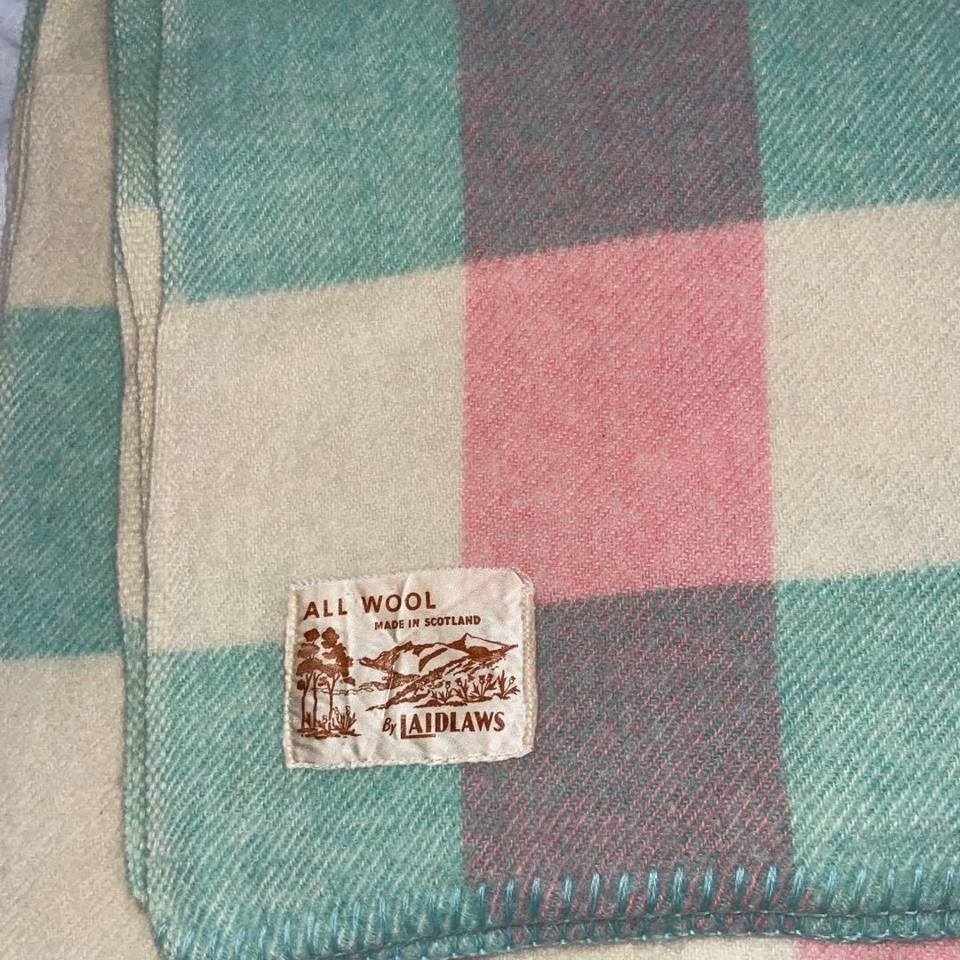 p*o様 ウェルシュ　ブランケット　アンティーク　岡尾美代子　ヴィンテージ　クウ