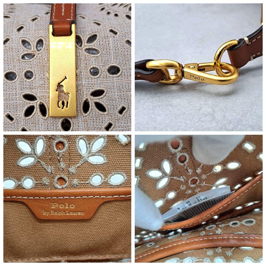 新品同様★ ポロラルフローレン 近年 ミニショルダーバッグ ハンドバッグ