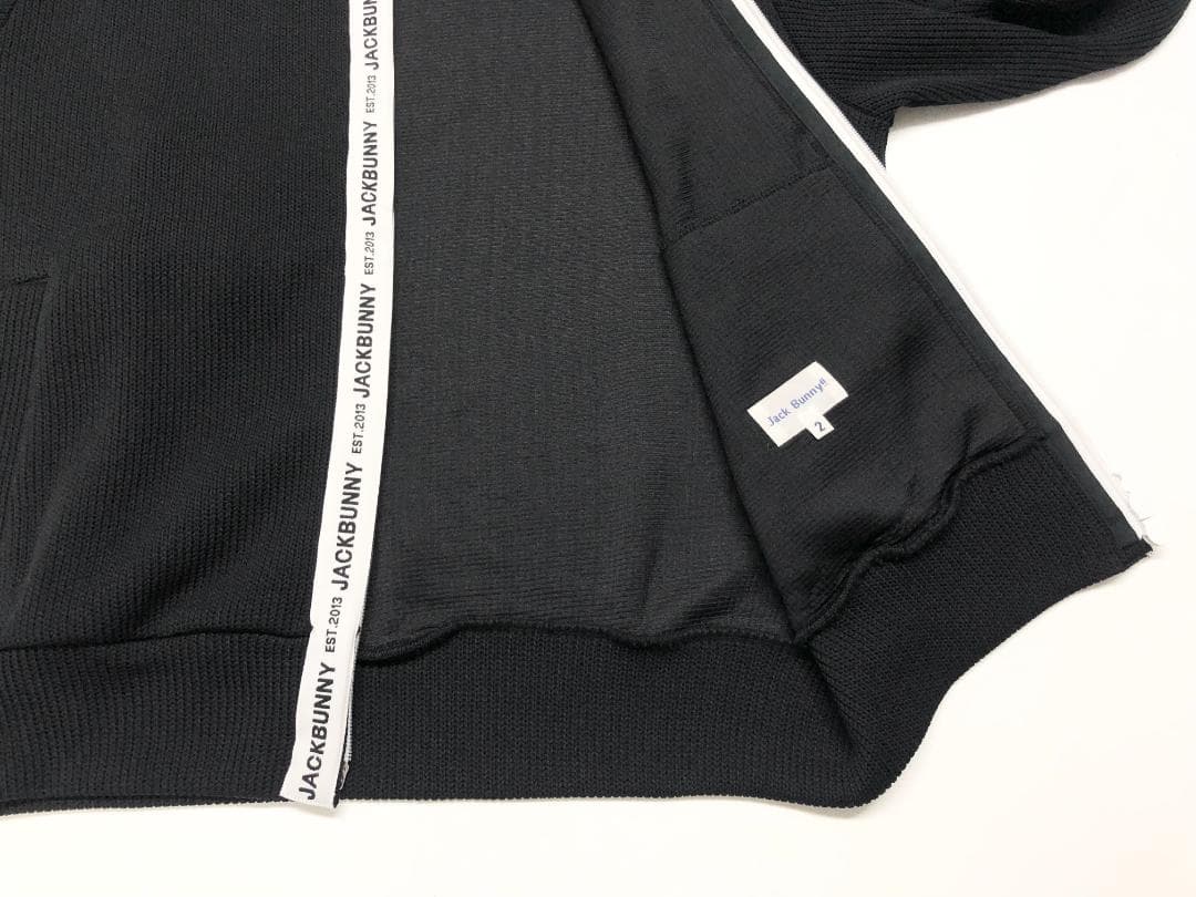 ○★新品未使用　JACK BUNNY　フルジップパーカー　2　ブラック
