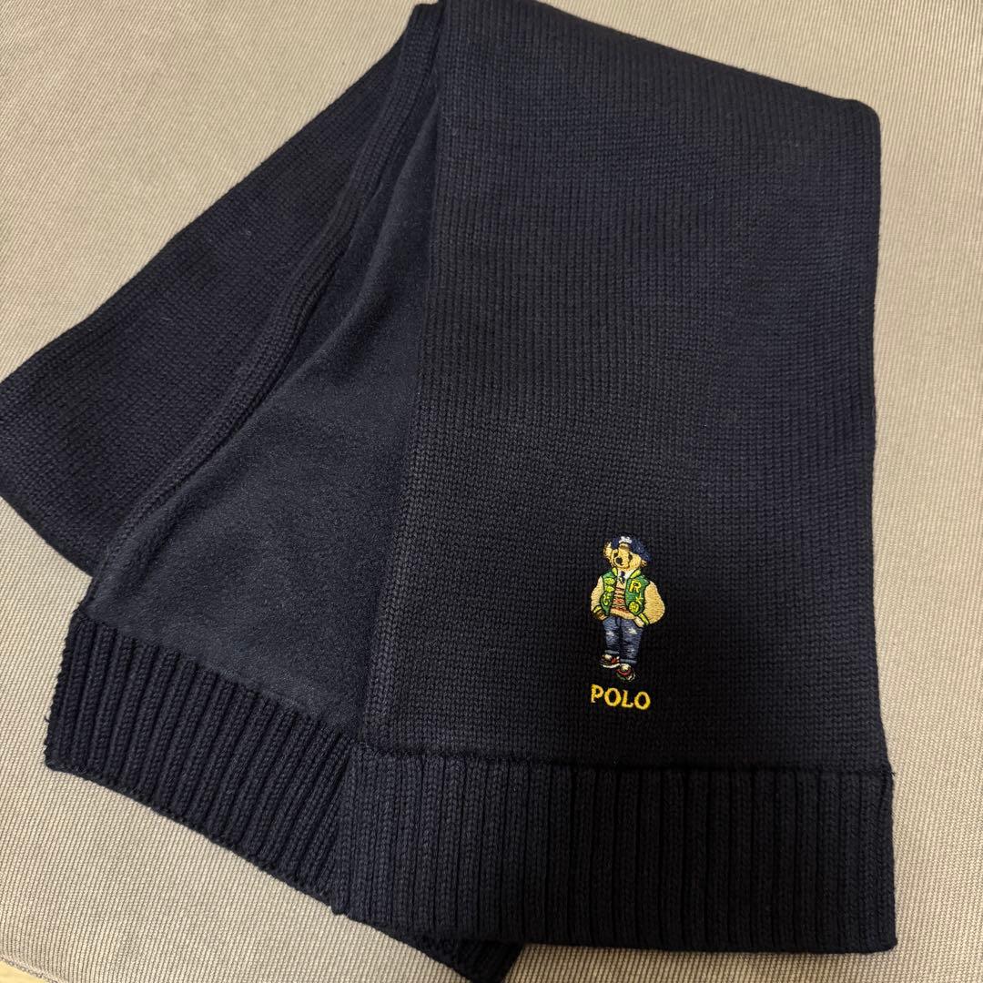 新品早い者勝ち‼︎ポロベア　コットンマフラー　キッズ