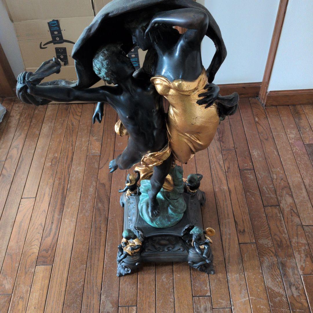 さばアールヌーヴォー ブロンズ彫刻 約70cm