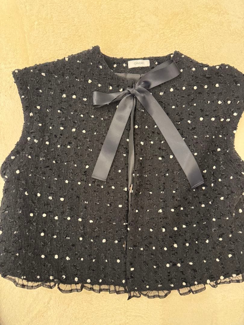 Cavori ツイードジレ